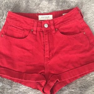 PAC Sun size 24 Red Denim Shorts